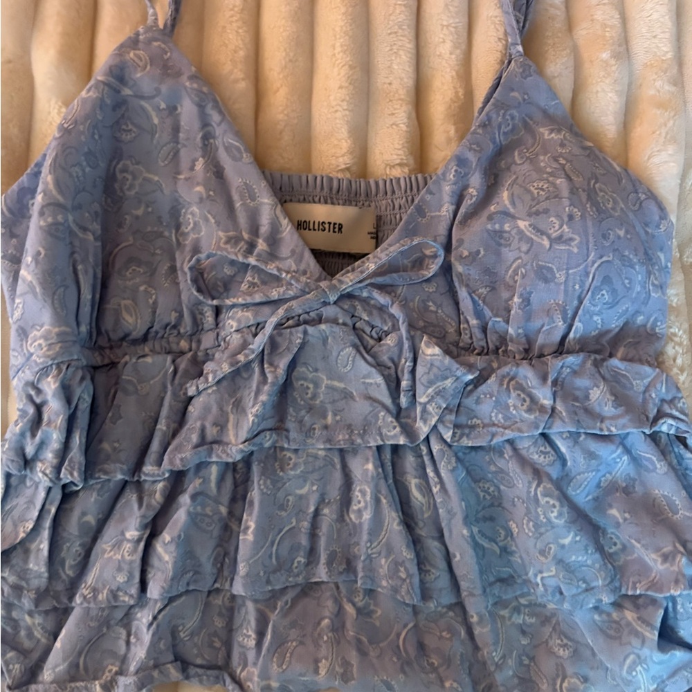 Hollister Light Blue Floral Camisole